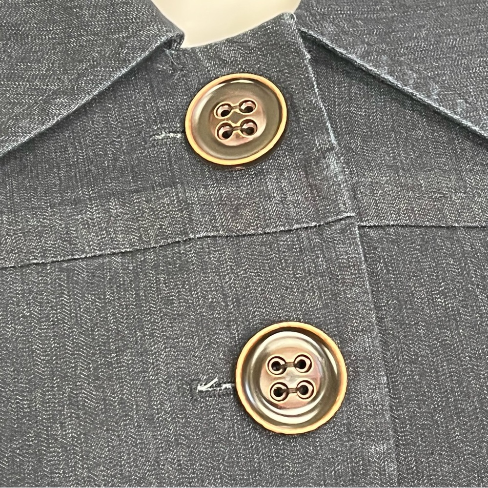 💥New Condition💥 Focus 2000 2Button Denim Jacket/Topper Size 12P - Picture 7 of 10
